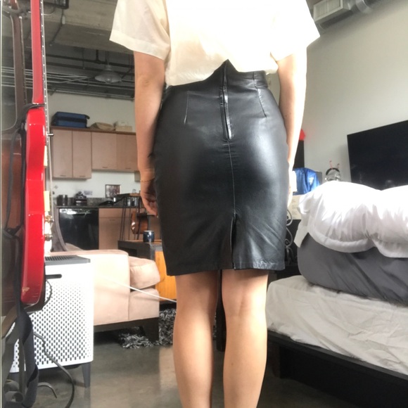 100% genuine leather skirt - Picture 3 of 4